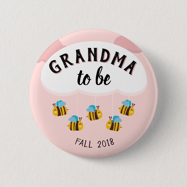 Grandma to Be Button (Front)