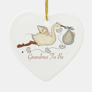 Grandma To Be Ceramic Ornament