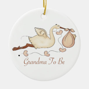 Grandma To Be Ceramic Ornament