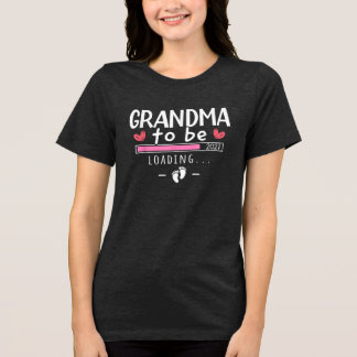 Grandma To Be Loading 2027 Reveal Tri-Blend Shirt