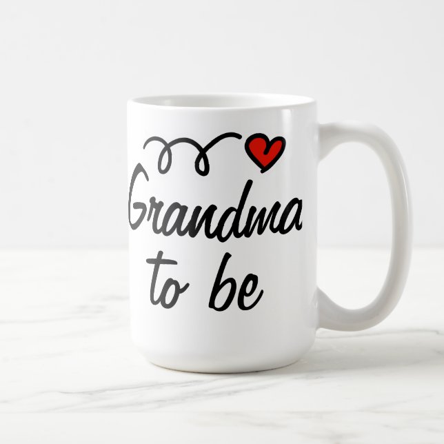 Grandma to be mug with heart (Right)