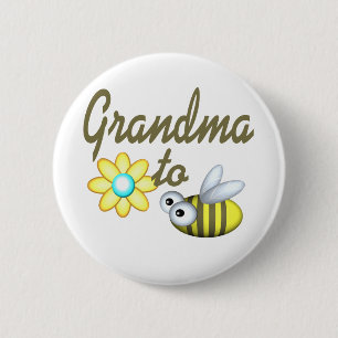 Grandma to Bee 2 Inch Round Button