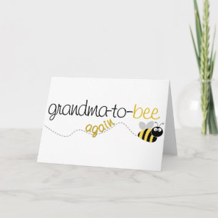 Grandma to Bee Again T-shirt Card