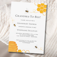 Grandma To Bee Baby Shower