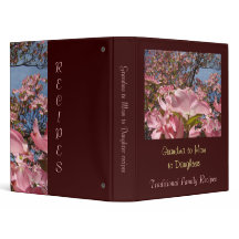 Grandma to Mom to Daughter Family recipe binder