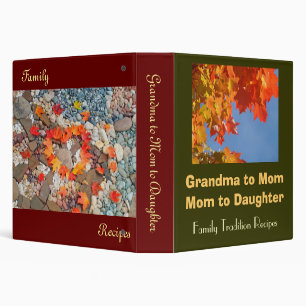 Grandma to Mom to Daughter Family Recipes Binders
