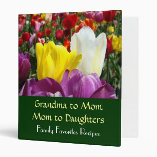Grandma to Mom to Daughters Family Favourite recip Binder