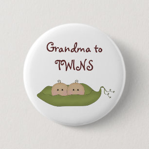 Grandma toTWINS 2 Inch Round Button