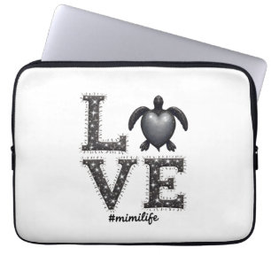 Grandma Turtle - Love Mimi Life Sea Turtle, Mimi T Laptop Sleeve