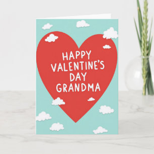 Grandma Valentines Day Heart Card
