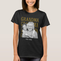 Grandma Vintage Photo Grandparents Birthday Custom