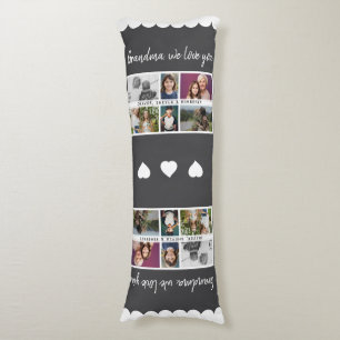 Grandma we love you Grandchildren 6 Photo Collage Body Pillow