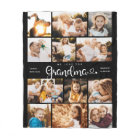Grandma We Love you Hearts Modern Photo Collage