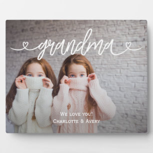 Grandma We Love You Personalized Large Photo  Plaque