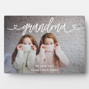 Grandma We Love You Personalized Photo Plaque