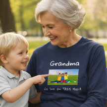 Grandma We Love You This Much Photo Christmas Gift