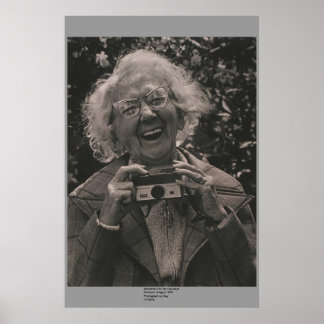 Grandma with her Hawkeye Poster