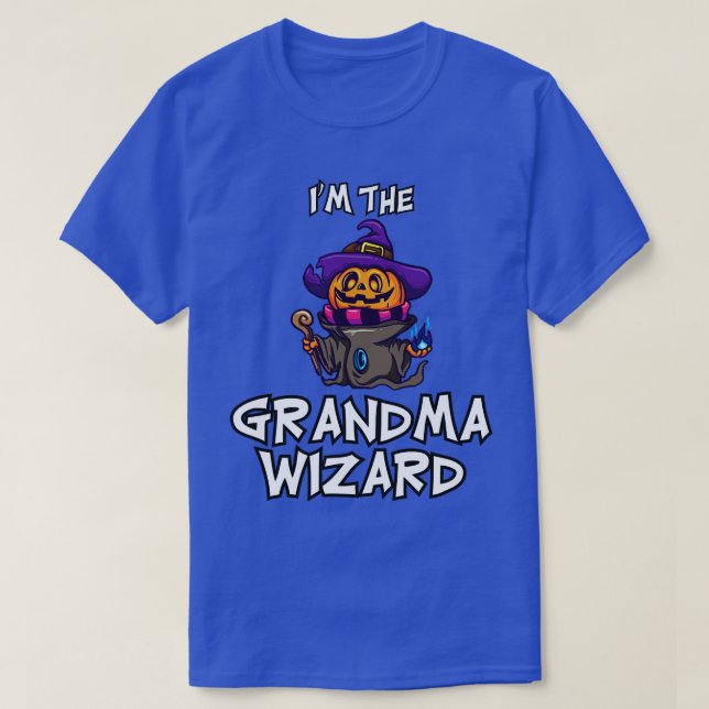Grandma Wizard Halloween Matching Family Costume T-Shirt (Design Front)