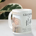 'GRANDMA' you are the Best' Photos, Names & Quote Coffee Mug<br><div class="desc">Let Grandma know how much she is loved with this stylish keepsake photo coffee mug. Designed with 2 of your favorite pictures, which can easily be downloaded from a computer or your phone, the text 'Grandma you are the Best' in elegant calligraphy script, name/s and a sweet quote that can...</div>