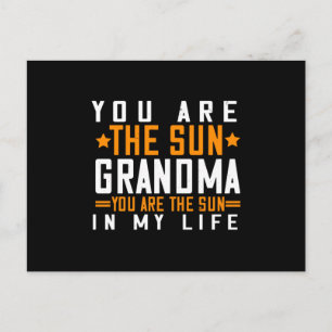 Grandma - You Are The Sun Grandma Postcard