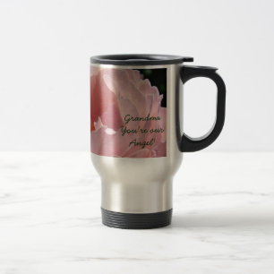 Grandma You're Our Angel! Coffee Mug Pink Rose