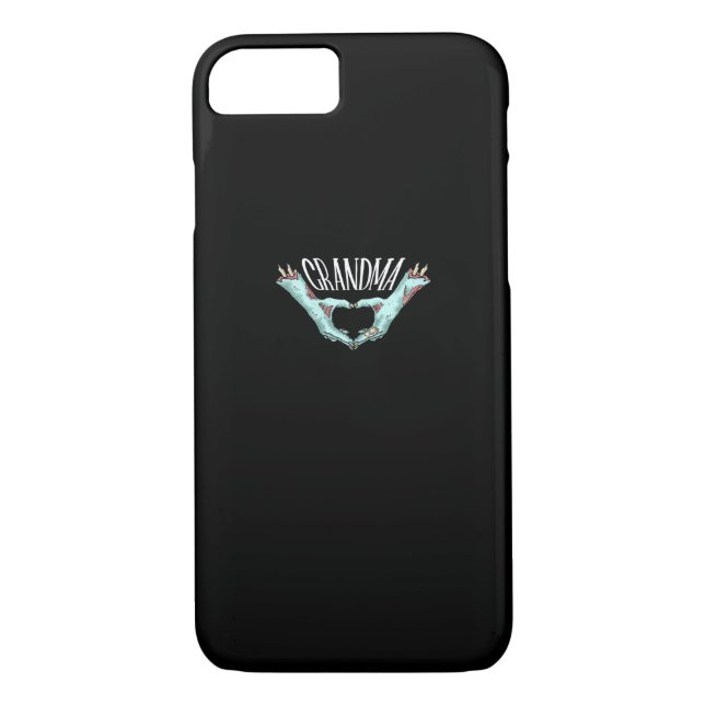 Grandma Zombie Hand Heart Halloween Costume Family Case-Mate iPhone Case (Back)