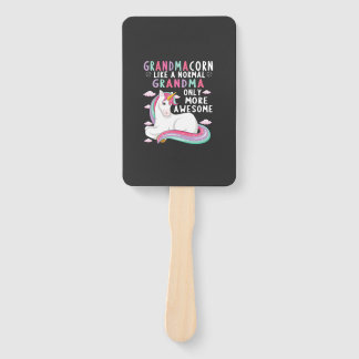 Grandmacorn Like A Normal Grandma Only More Awesom Hand Fan