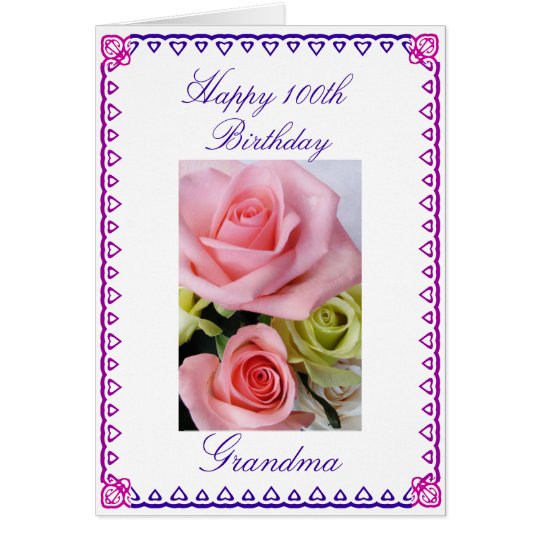 Grandma's 100th Birthday Card