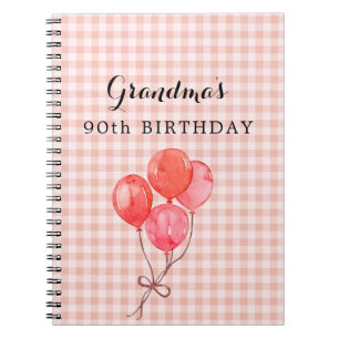 Grandma's 90th Birthday Notebook