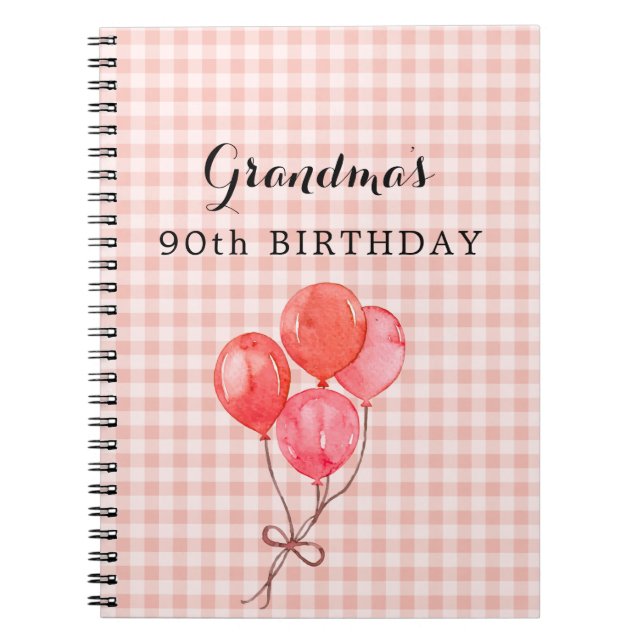 Grandma's 90th Birthday Notebook (Front)