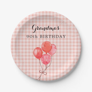 Grandma's 90th Birthday Paper Plate