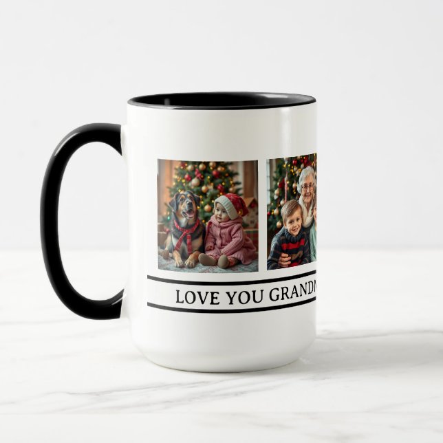 Grandma's Angels | 4 Photo Template Mug (Left)