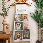 Grandma's Angels Custom Six Photo Template Apron<br><div class="desc">A fun personalized photo apron for Grandma, Nona, Gigi, Auntie or any name, this design has a photo template for six of your favourite photos. Since the photo templates are square, Instagram style or other square photos work best. Simply replace the sample photos with your chosen photos. You can use...</div>