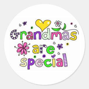 Grandmas are Special Classic Round Sticker