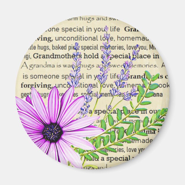 Grandmas are Special Gift for Grandma Refrigerator Magnet (Front)