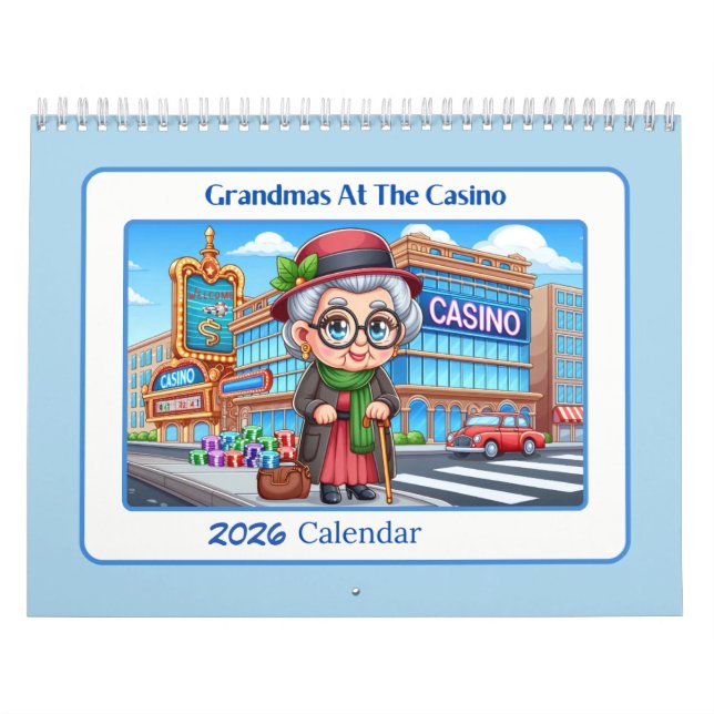 Grandmas At The Casino 2026  Calendar (Cover)