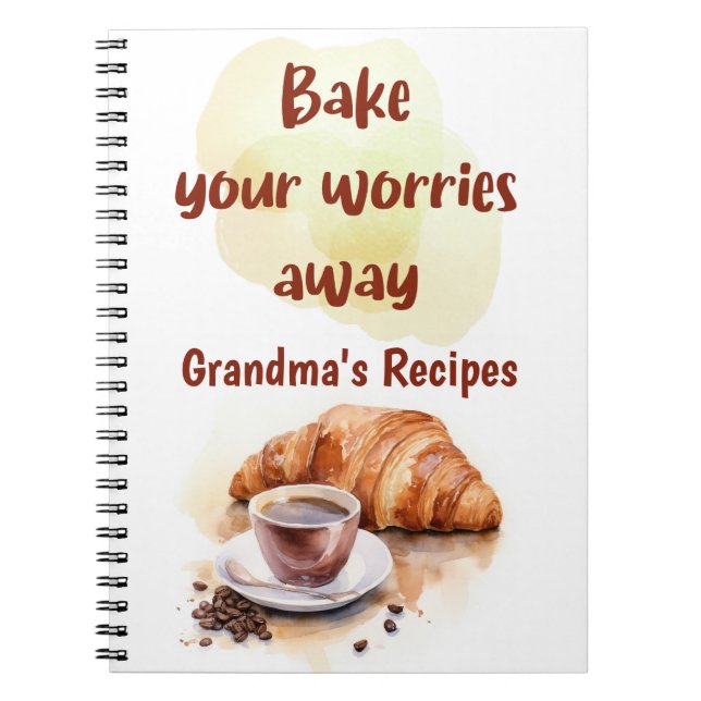 Grandma's Baking Recipe Book Organizer Kitchen  (Front)