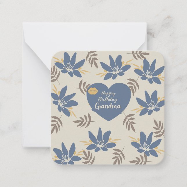 Grandmas Birthday: Card (Front)