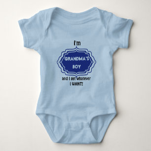 Grandma's Boy Baby Bodysuit