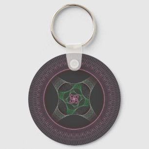 Grandma's Cabbage Rose Doily Keychain