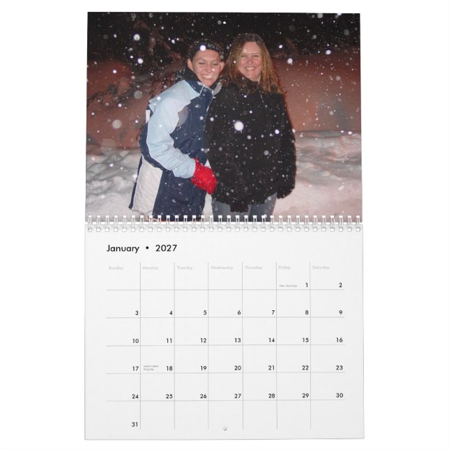 Grandma's Calendar (Jan 2027)