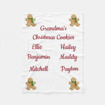 Grandma's Christmas Cookies (customize names)