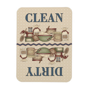 Grandma's Clean/Dirty 3x4 in. Magnet