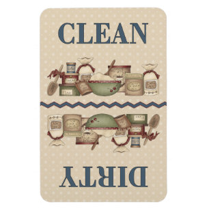Grandma's Clean/Dirty 4x6 in. Magnet