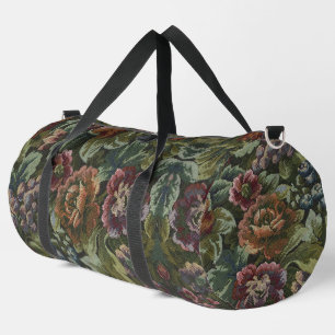 Grandma's Comfy Vintage Floral Dopp Kit Duffle Bag