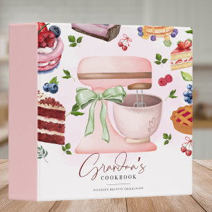 Grandma's Cupcake Kitchen Utensils Family Recipes Binder