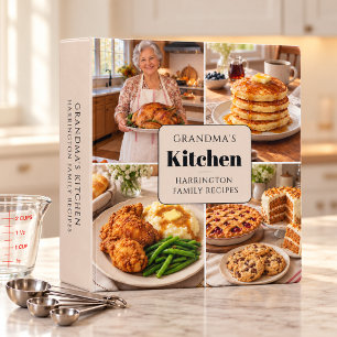 Grandma's Family Recipes Personalized Keepsake Binder