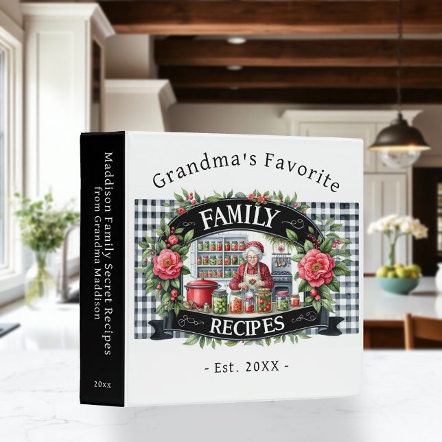 Grandma's Family Secret Recipes Cookbook Binder (Creator Uploaded)