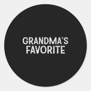 Grandma's Favorite  Classic Round Sticker