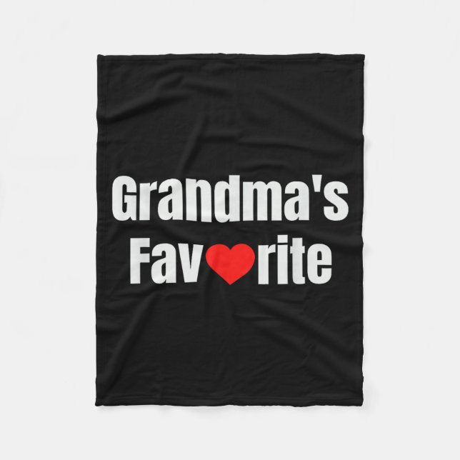 Grandma's Favorite  Fleece Blanket (Front)